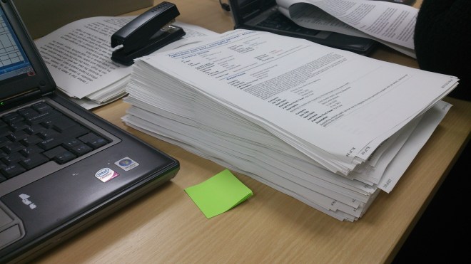 This is what 136 application forms looks like. It took 3 days to review and sore all these