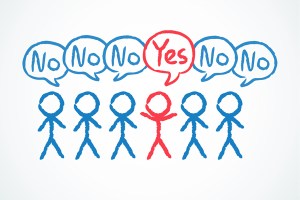 Don't be a doubter, be the enemy of Groupthink.